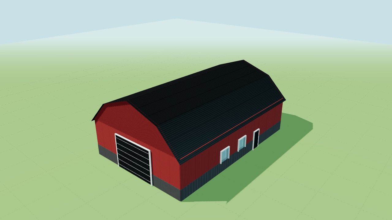 Gambrel Barn — 40 × 60 × 14 ft starting Studio design