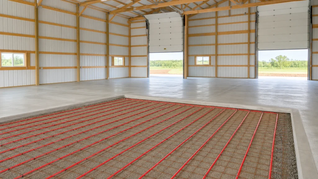 Planning concept: Radiant Heated Shop Slab — Concept Project