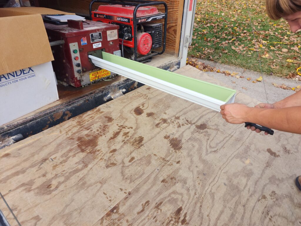 Project photo from Seamless Gutters on Three Houses