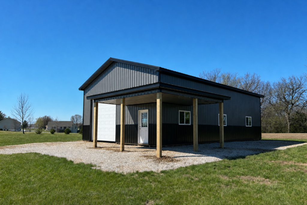 Custom Pole Shed in Moscow Mills, MO — project photograph