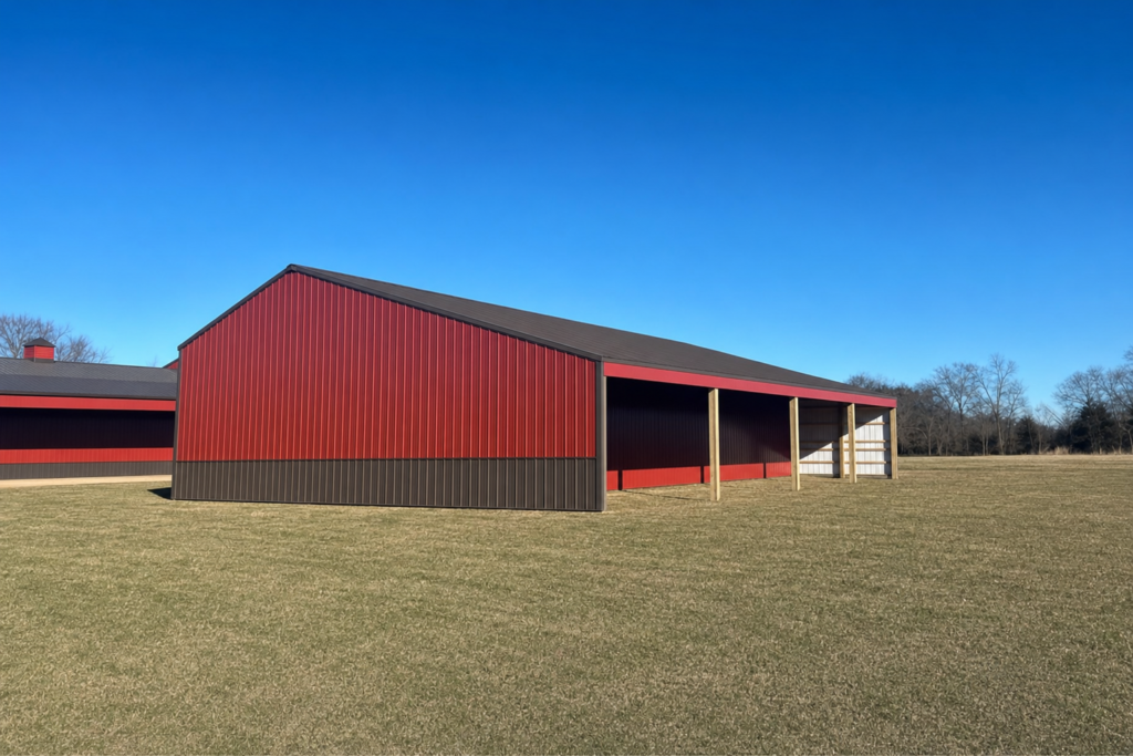 Project photo: Red Agricultural Pole Barn in Columbia, Missouri