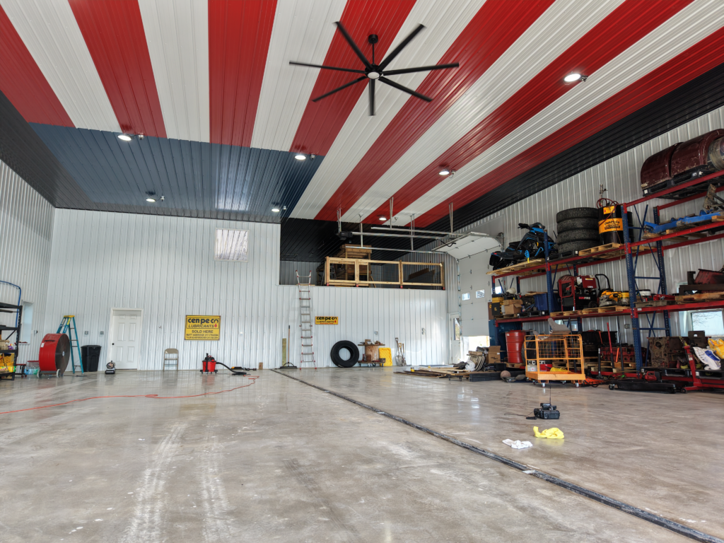Project photo from All-Black Building with Timber-Frame Lean-To