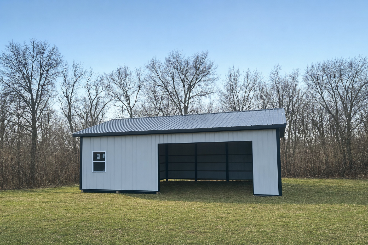 White Utility Garage Collection completed project view — Edited project photograph