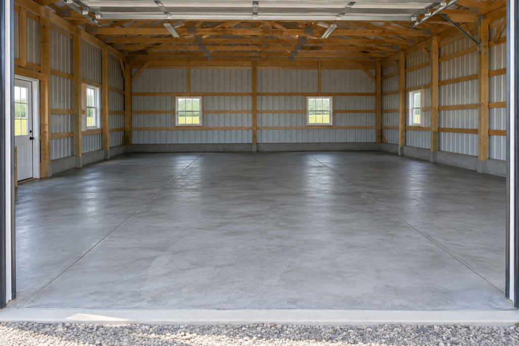 Illustrative construction image for Planning a Concrete Floor for a Shop or Garage