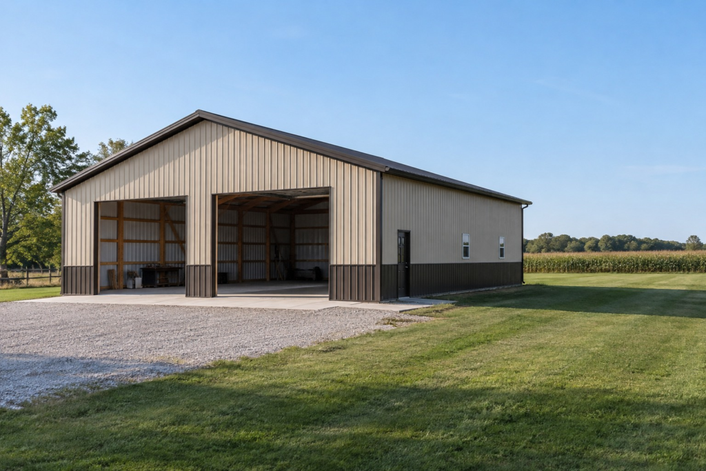 Illustrative construction image for Planning a Post-Frame Building for Future Changes