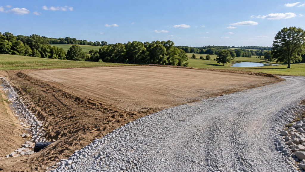 Illustrative construction image for Site Preparation for a New Pole Building